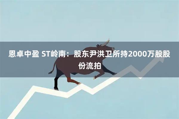 恩卓中盈 ST岭南:股东尹洪卫所持2000万股股份流拍