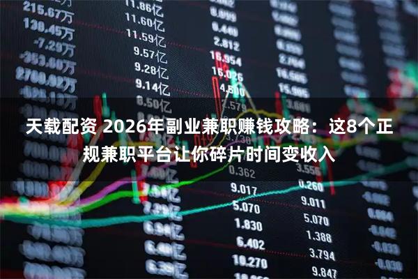 天载配资 2026年副业兼职赚钱攻略：这8个正规兼职平台让你碎片时间变收入