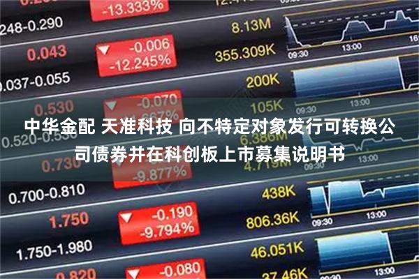 中华金配 天准科技 向不特定对象发行可转换公司债券并在科创板上市募集说明书